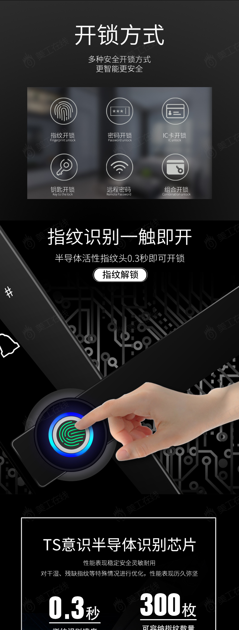 指纹锁详情设计