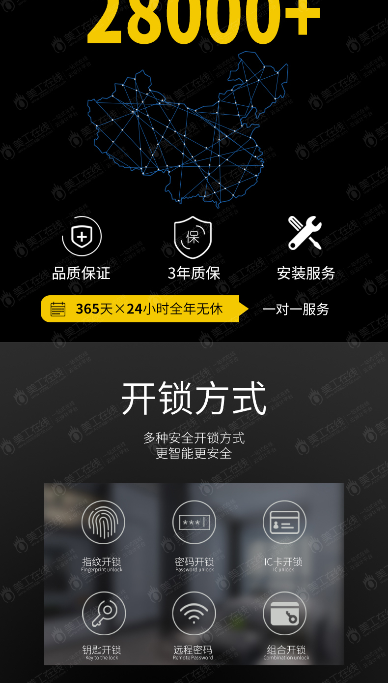 指纹锁详情设计-德国品质
