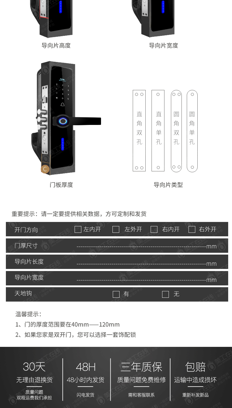 指纹锁详情设计-德国品质