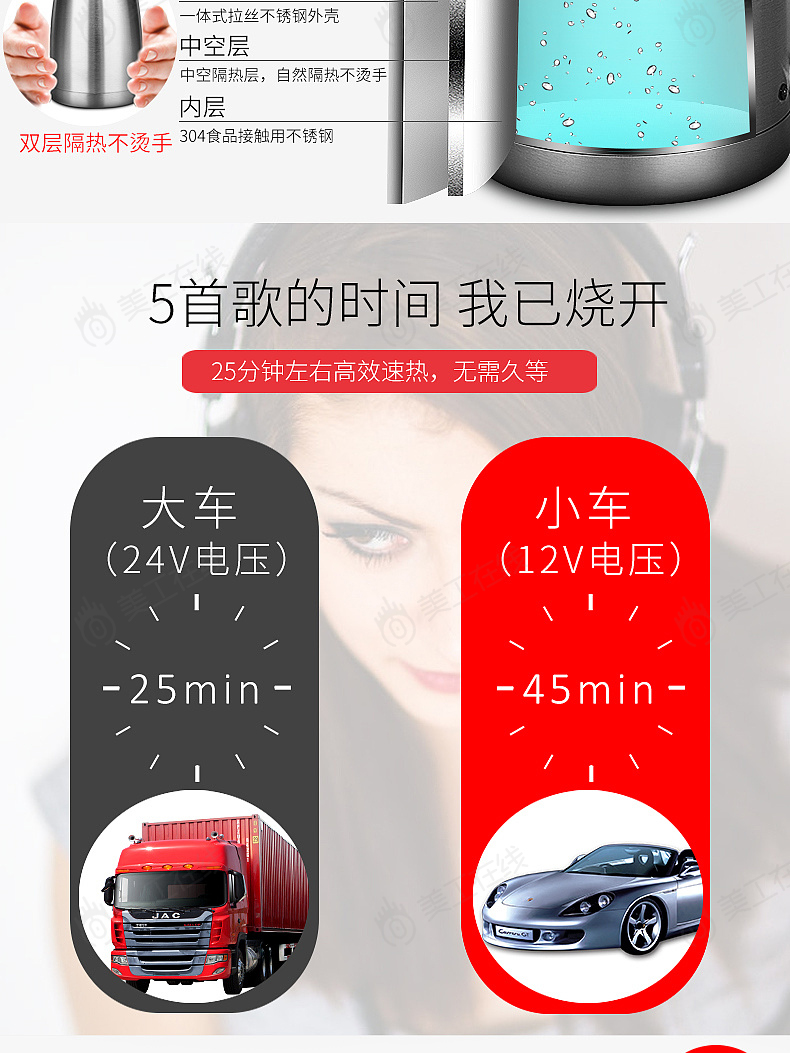 电热水壶详情页设计