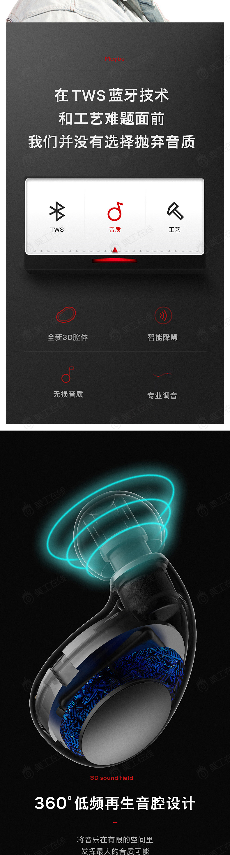 外单耳机详情设计